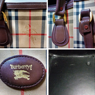 BURBERRY - バーバリー ミニボストンバッグ ノバチェック 中古品の通販