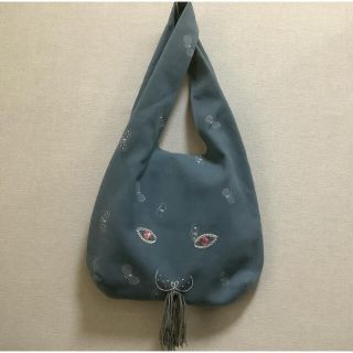 ミナペルホネン(mina perhonen)のミナペルホネン  USA BAG  ブルーchoucho (トートバッグ)