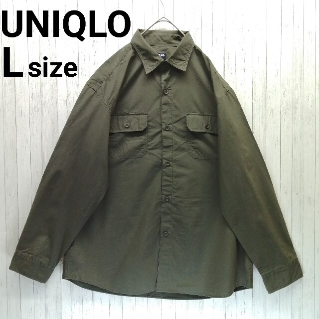 UNIQLO(ユニクロ)の【断捨離】ユニクロ　シャツ　Lサイズ メンズのトップス(シャツ)の商品写真