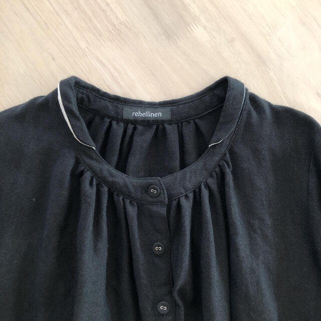 rehellinen bell blouse linen wool 1