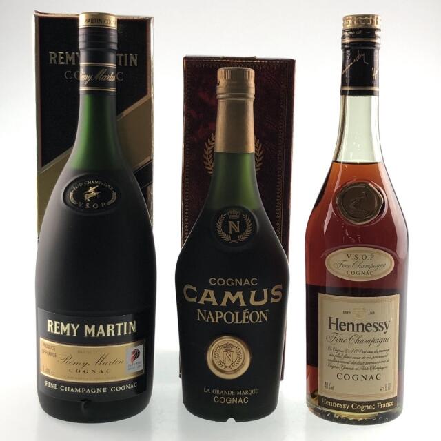 3本 REMY MARTIN CAMUS Hennessy コニャック