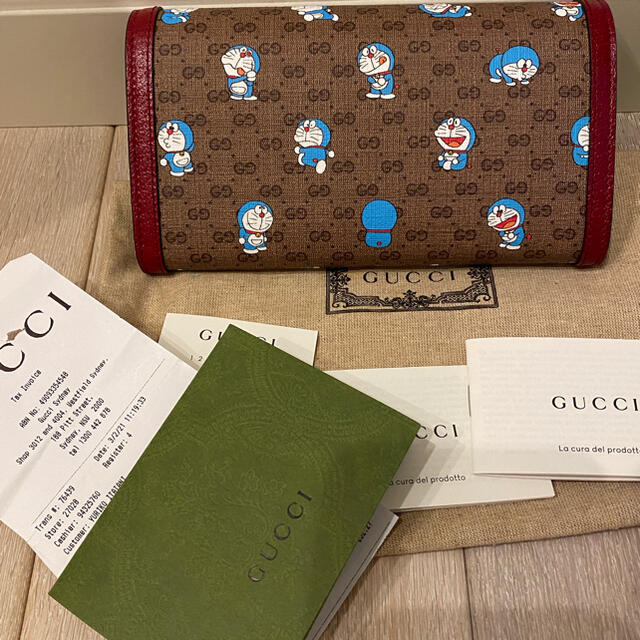 Gucci - 限定特別価格！GUCCI×ドラえもん 長財布 日本未発売 フラップ