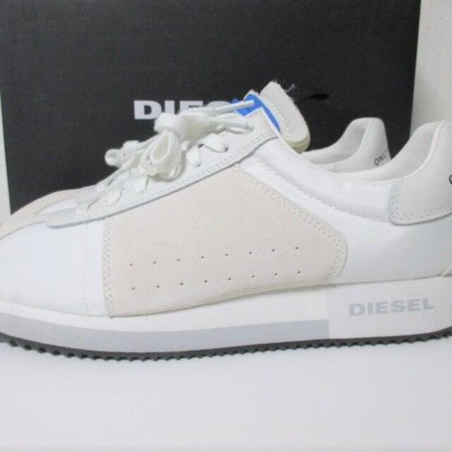 DIESEL - ☆ディーゼル ロゴ レザー スニーカー/メンズ/28cm☆白☆新作