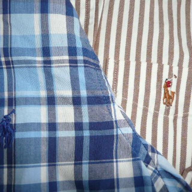 Ralph Lauren(ラルフローレン)のラルフローレン4Ｔ　長袖シャツ 110　２枚セット キッズ/ベビー/マタニティのキッズ服男の子用(90cm~)(ブラウス)の商品写真
