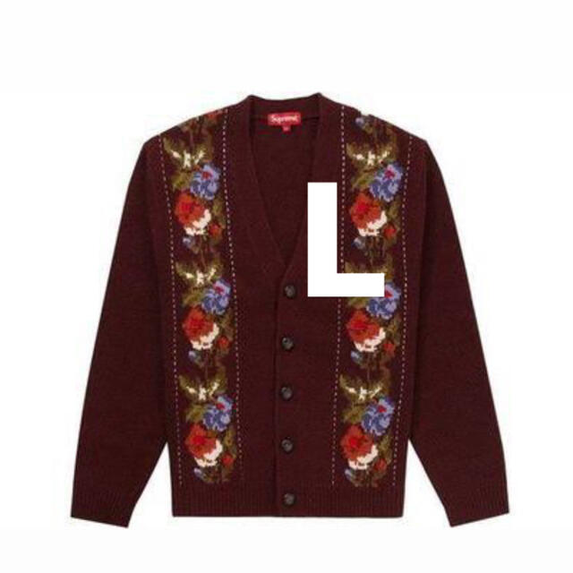 Supreme Floral Stripe Cardigan L