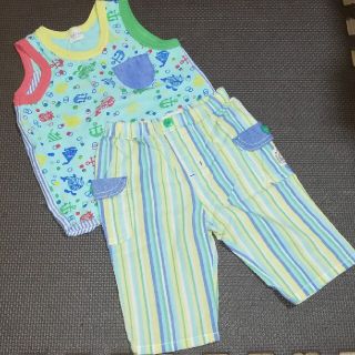 キッズズー(kid’s zoo)の※再値下げ　★新品　kid's zoo上下セット(サイズ90)(Tシャツ/カットソー)