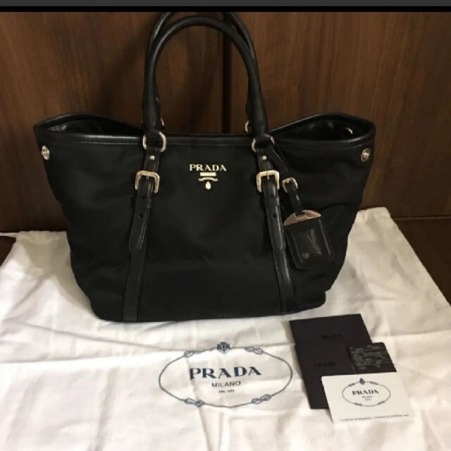 未使用 プラダ PRADA ナイロン マザーズバッグ ショルダーバッグ