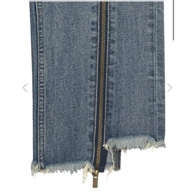 AMERI VINTAGE ZIPPER STRAIGHT DENIM