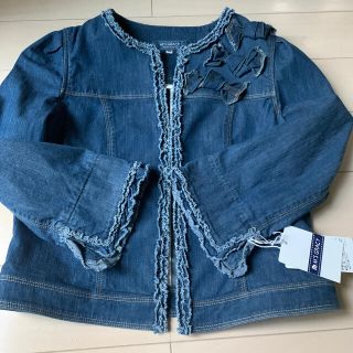 エムズグレイシー(M'S GRACY)のひろこ様専用。。。エムズグレイシー ♡デニムのショートジャケット(ノーカラージャケット)