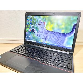 フジツウ(富士通)の【最新Win10Pro】Office/HDD320G/Wi-Fi/ノートパソコン(ノートPC)