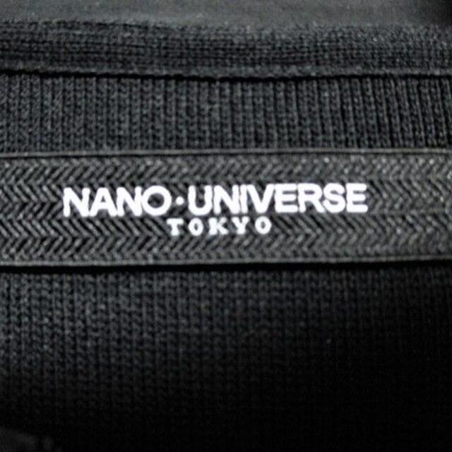 ☆nano・universe ナノユニバース デザイン パーカー/メンズ/S☆黒