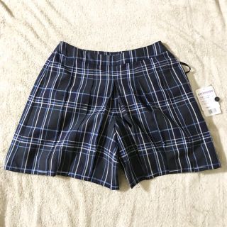 ニッセン(ニッセン)の【新品】ニッセン 紺 チェック キュロット (パンツ/スパッツ)