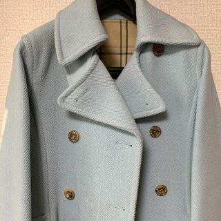★ほぼ未使用★OLD ENGLAND Pコート アイスブルー