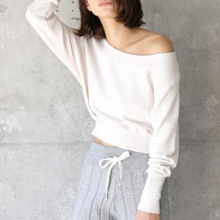 juemi Loose Neck Pigment Dyed Sweat アッシュ(トレーナー/スウェット)