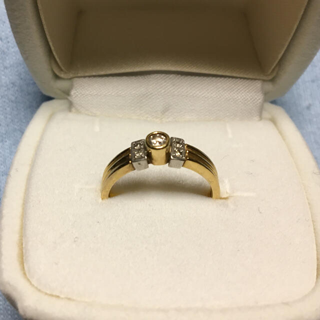 K18 プラチナ ダイヤモンド リング レディースのアクセサリー(リング(指輪))の商品写真
