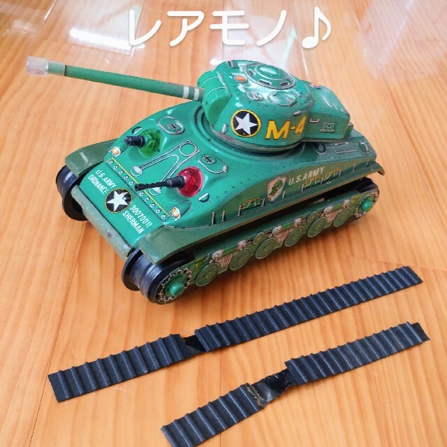 レア物♪　昭和レトロ　ブリキ　電動戦車　M-4