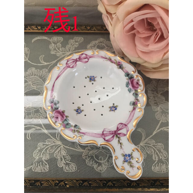 日本未入荷!新品!リボンとローズが可愛い♡ティーストレーナー 特価