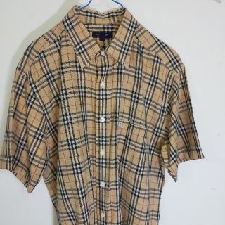 バーバリー(BURBERRY)のBurberryチェックシャツ メンズ 半袖シャツ 早い者勝ち(シャツ)