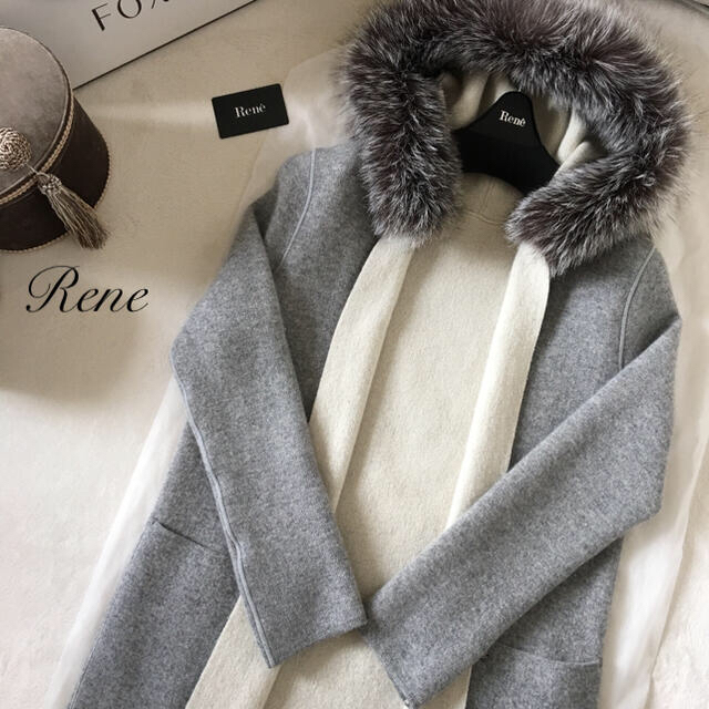 ご専用‼️ルネ Rene♡最高級カシミヤコート ¥220,000 Foxeyジャケット/アウター