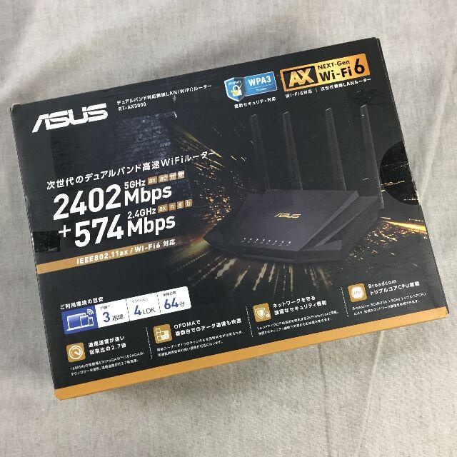 ASUS WiFi 無線 ルーター WiFi6 2402+574MbpsPC周辺機器