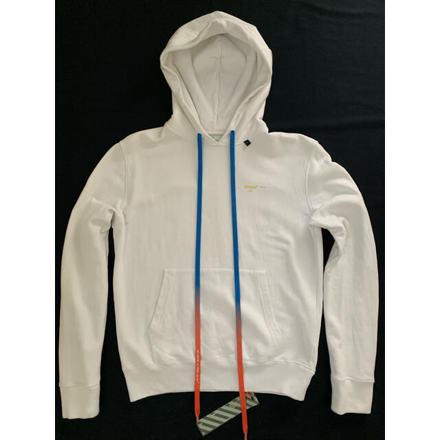 OFF-WHITE(オフホワイト)のOFF-WHITE ACRYLIC ARROWSSLIMHOODIE WHITE メンズのトップス(パーカー)の商品写真