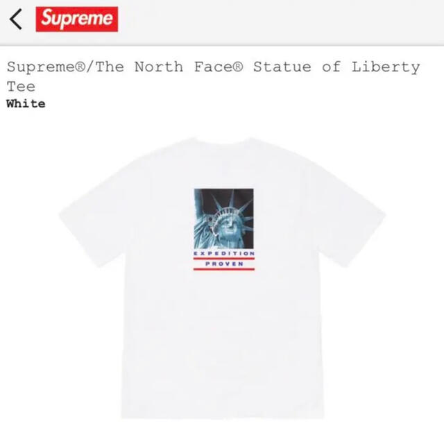 Supreme(シュプリーム)のsupreme x north face tシャツ　新品未使用s メンズのトップス(Tシャツ/カットソー(半袖/袖なし))の商品写真