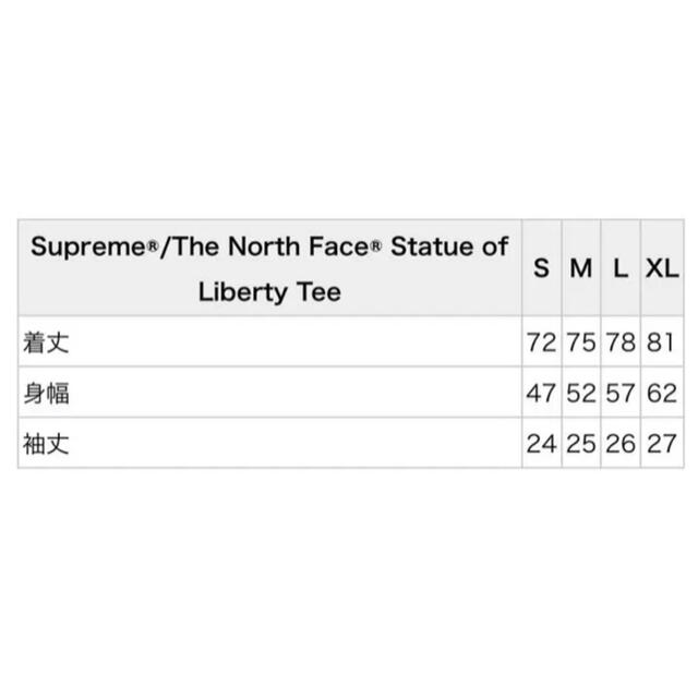 Supreme(シュプリーム)のsupreme x north face tシャツ　新品未使用s メンズのトップス(Tシャツ/カットソー(半袖/袖なし))の商品写真