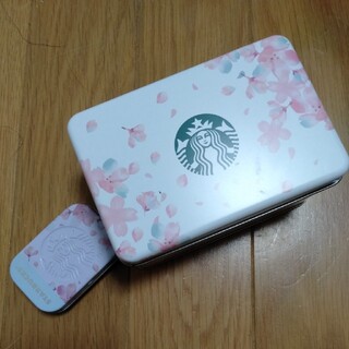 スターバックスコーヒー(Starbucks Coffee)のスターバックス　桜　クッキー　缶　アフターコーヒーミント 2021(菓子/デザート)