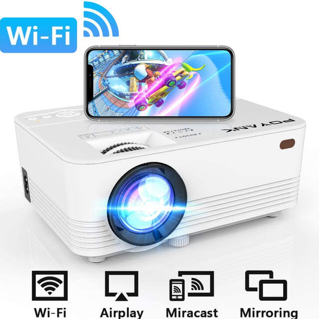 POYANK データプロジェクター 4500lm 【WiFi接続可】 POYANK データプロジェクター 4500lm 【WiFi接続可】