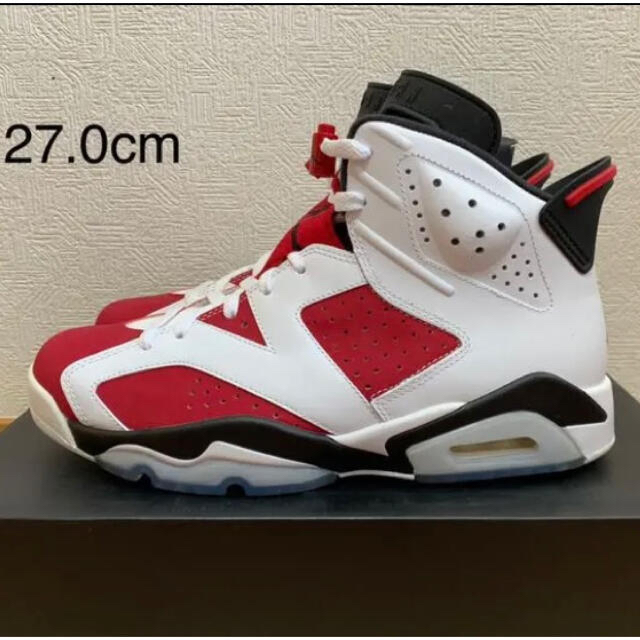 AIR JORDAN 6 RETRO CARMINE aj6 カーマイン　27