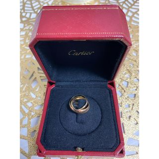 カルティエ(Cartier)のCartierカルティエ750(K18)  トリニティリング　8号　箱付き(リング(指輪))