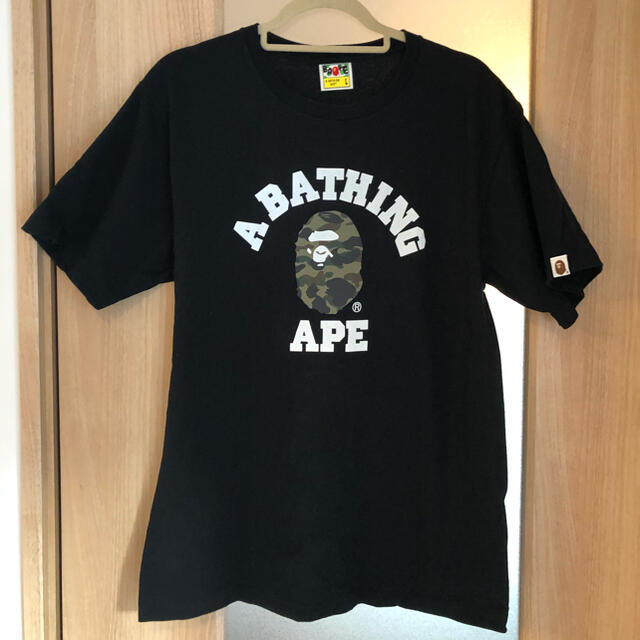 A BATHING APE (アベイシングエイプ) 黒 半袖Tシャツ L