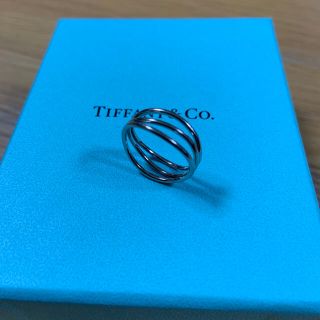 ティファニー(Tiffany & Co.)のティファニー　ウェーブ3ロウ　k18ホワイトゴールド リング　750 スリーロウ(リング(指輪))