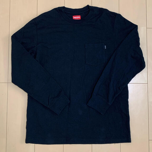 Supreme L/S Pocket Tee シュプリーム L 黒 ロンT