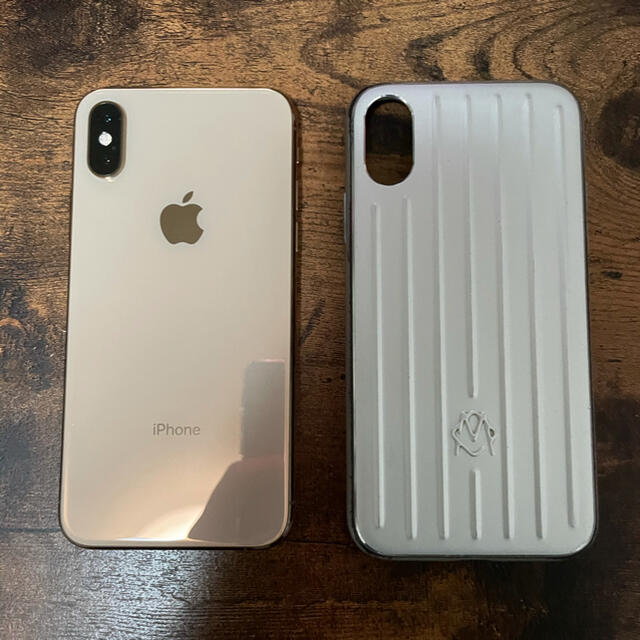 iPhone XS 256GB Gold ゴールド 超美品 Rimowaケース付スマートフォン本体