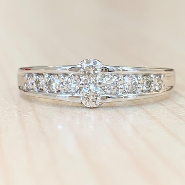 ✨ファッショナブル✨合計0.3ct❣️ダイヤモンド ダイヤ Pt900 リング