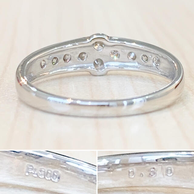 ✨ファッショナブル✨合計0.3ct❣️ダイヤモンド ダイヤ Pt900 リング