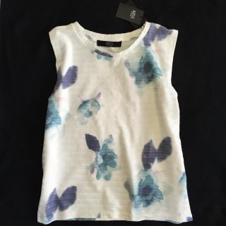 アズールバイマウジー(AZUL by moussy)のAZUL bymoussy 柄ノースリ(カットソー(半袖/袖なし))