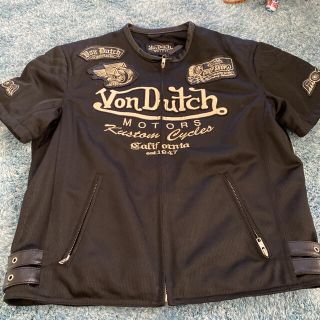 ボンダッチ(Von Dutch)の半袖　ライダースジャケット(ライダースジャケット)