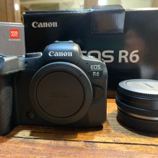 キヤノン(Canon)のCANON EOS R6 + コントロールリングアダプター付(ミラーレス一眼)
