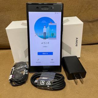 エヌティティドコモ(NTTdocomo)のXperia XZ1 SO-01K Black docomo SIMフリー(スマートフォン本体)