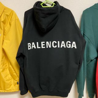 バレンシアガ(Balenciaga)の確実正規品 BALENCIAGA バックロゴ　パーカー(パーカー)