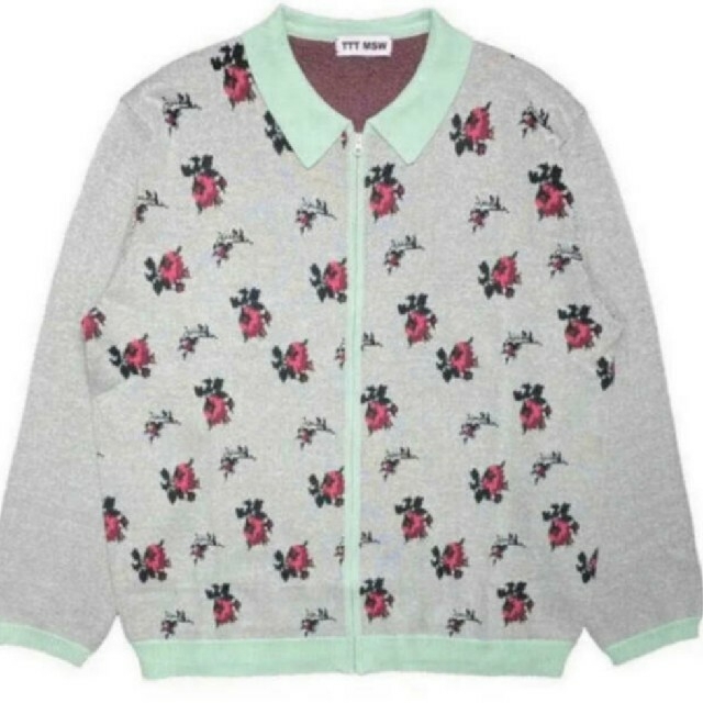 ALLEGE(アレッジ)のTTT MSW 20AW flower knit polo MINT メンズのトップス(ニット/セーター)の商品写真