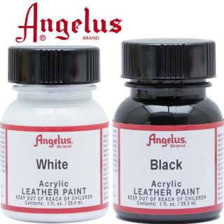 【Black & White】Angelus paint アンジェラスペイント(絵の具/ポスターカラー)