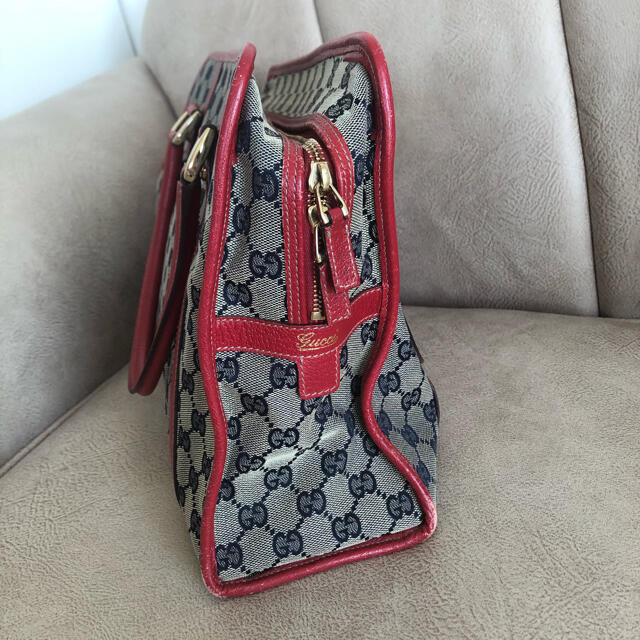 Gucci - GUCCI グッチ モノグラム柄 赤 ビジネスバッグ ブリーフケース