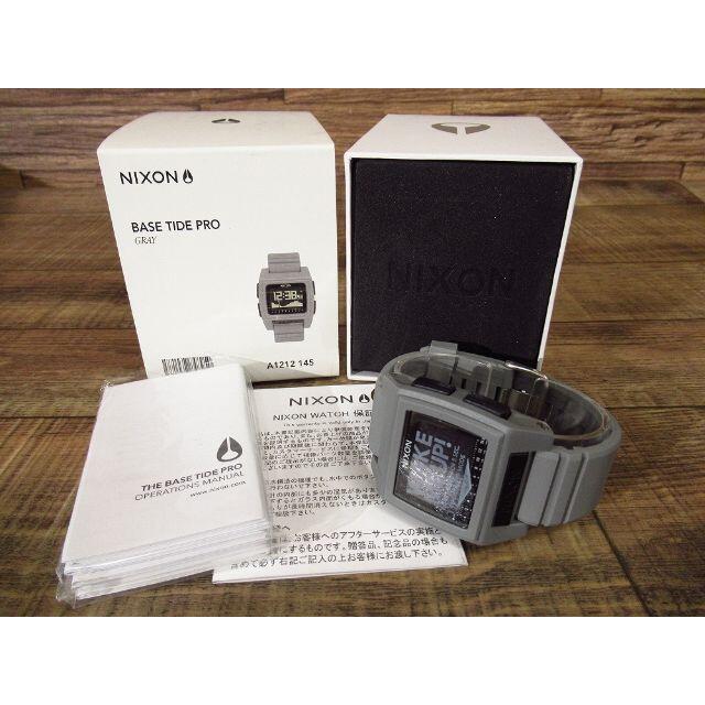 NIXON(ニクソン)の新品 ニクソン ベースタイドプロ グレー A1212-145 デジタル腕時計 ② メンズの時計(腕時計(デジタル))の商品写真