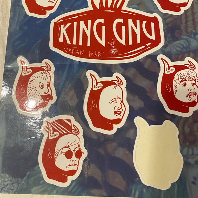 king gnu ステッカー