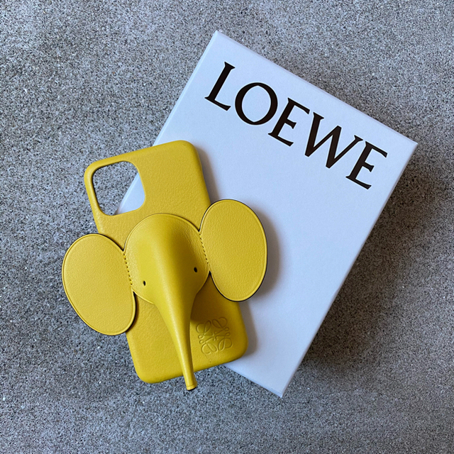 最終お値下げ 新品 LOEWE ロエベ iPhone エレファント 象