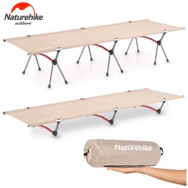 55×20×20cm耐荷重ネイチャーハイク コット Naturehike　コット　カーキ 最新式