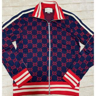 グッチ(Gucci)のGUCCI  グッチ ジャガード ジャケット S   (RED)(ジャージ)